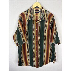 Panhandle Slim Western Shirt Mens XXL Southwestern Stripe Snap Cowboy Aztec 2XL